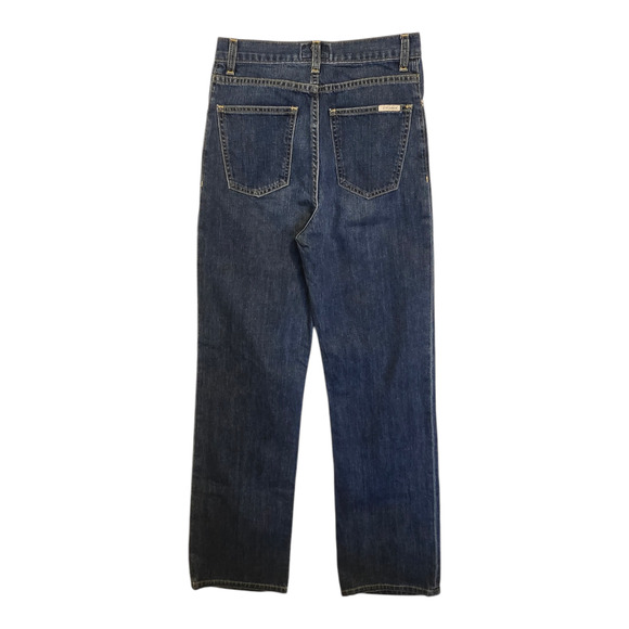 Eve Denim Jeans Womens 26 Made in USA Juliette Straight Button Fly Dark Wash - Picture 2 of 12